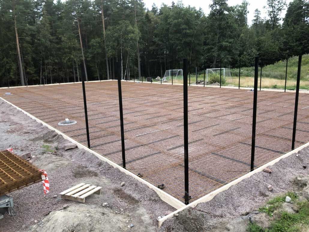 isbane ferdigstøpt og klar for vinteren